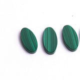 Malachite Oval Flat Top Straight Side (FTSS) AAA Grade Flat Back Size 7x14x3 mm Lot of 11 Pcs Weight 45 Cts