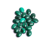 Malachite Oval Double Buff AAA Grade Size 10x14x5.5-6.0 MM Lot of 41 Pcs Weight 237 Cts