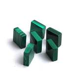 Malachite Square Flat Top Straight Side (FTSS) AAA Grade Size 14x14x5 MM 10 Pcs Weight 192 Cts