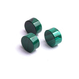 Malachite Round Flat Top Straight Side (FTSS) Both Side Polished AAA Grade Size 13x13x7 MM 10 Pcs Weight 158 Cts