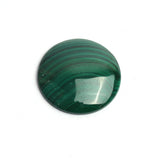 Malachite Round Cabochon AAA Grade Flat Back Size 38x38x6.0-7.0MM 2 Pcs (1 Pair) Weight 203 Cts