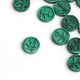 Malachite Round Carved AAA Grade Both Side Polished Size 11x11x3MM 20 Pcs Weight 96 Cts