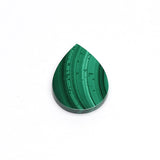 Malachite Pear Flat Top Straight Side (FTSS) AAA Grade Size 18x25x2 MM 15 Pcs Weight 208 Cts