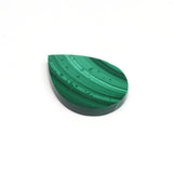 Malachite Pear Flat Top Straight Side (FTSS) AAA Grade Size 18x25x2 MM 15 Pcs Weight 208 Cts