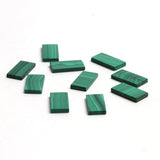 Malachite Rectangle Flat Top Straight Side (FTSS) Both Side Polished AAA Grade Size 8x16x2 MM Lot Of 70 Pcs Weight 339 Cts