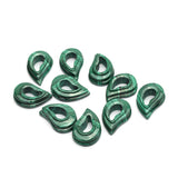 Malachite Fancy Shape Both Side Polished AAA Grade Size 15x22x6.0-7.0 mm 10 Pcs Weight 165 Cts