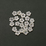 MOP (Mother of Pearl) Fancy Flower Carving Center Drilled Both Side Polished AAA Grade Size 10 MM 10 Pcs