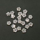 MOP (Mother of Pearl) Fancy Flower Carving Center Drilled Both Side Polished AAA Grade Size 10 MM 10 Pcs