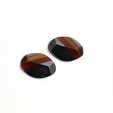 Multi Stone Fancy Shape Pair AAA Grade Flat Back Size 25x35 MM 1 Pair (2 Pcs) Weight 116 Cts