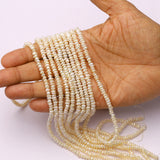 Natural Freshwater Potato Nugget Irregular Pearl Beads Ivory White Top Quality AAA Grade Size- 5 MM Length- 16 Inch 1 Strand