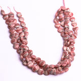 Rhodochrosite Round Disc Beads AAA Grade Size-14 MM Length-16 Inch 1 Strand Weight 309 Cts