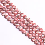 Rhodochrosite Round Disc Beads AAA Grade Size-14 MM Length-16 Inch 1 Strand Weight 309 Cts