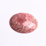 Rhodochrosite Oval Cabochon AAA Grade Flat Back Size 30x40 mm 1 Pcs Weight 73 Cts