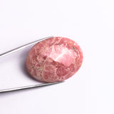 Rhodochrosite Oval Cabochon AAA Grade Flat Back Size 30x40 mm 1 Pcs Weight 73 Cts