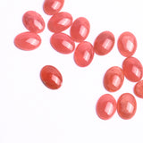 Rhodochrosite Oval Cabochon AAA Grade Flat Back Size 10x14 mm Lot Of 15 Pcs Weight 82 Cts