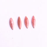 Rhodochrosite Marquise Single Bevel Buff Top (SBBT) AAA Grade Flat Back Size 5x15x2.5 MM Lot Of 12 Pcs Weight 16 Cts