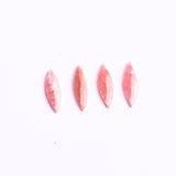 Rhodochrosite Marquise Single Bevel Buff Top (SBBT) AAA Grade Flat Back Size 5x15x2.5 MM Lot Of 12 Pcs Weight 16 Cts