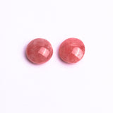 Rhodochrosite Round Disc AAA Grade Back Side Polished Size 15 mm Lot Of 2 Pcs Weight 26 Cts