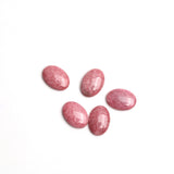 Rhodonite Oval Single Bevel Buff Top (SBBT) AAA Grade Flat Back Size 10x14 mm 20 Pcs Weight 107 Cts