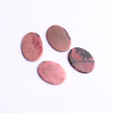 Rhodonite Oval Flat Top Straight Side (FTSS) Both Side Polished AAA Grade Size 18x25 MM 10 Pcs Weight 140 Cts