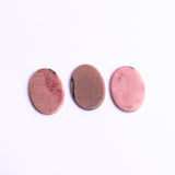 Rhodonite Oval Flat Top Straight Side (FTSS) Both Side Polished AAA Grade Size 18x25 MM 10 Pcs Weight 140 Cts