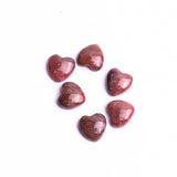 Rhodonite Heart Single Bevel Buff Top (SBBT) AAA Grade Both Side Polished Size 8x8 mm 50 Pcs Weight 108 Cts