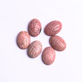 Rhodonite Oval Cabochon Scamb Carved AAA Grade Both Side Polished Size 13x18 mm 20 Pcs Weight 240 Cts