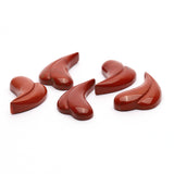 Red Jasper Fancy Shape Carving Both Side Polished AAA Grade Size 32x20x7 mm 5 Pcs Weight 140 Cts