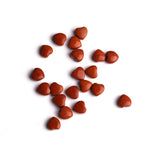 Red Jasper Double Buff Heart Both Side Polished AAA Grade Size 8 MM 50 Pcs Weight 121 Cts