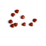 Red Jasper Double Buff Heart Both Side Polished AAA Grade Size 8 MM 50 Pcs Weight 121 Cts