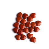 Red Jasper Double Buff Heart Both Side Polished AAA Grade Size 12 MM 50 Pcs Weight 291 Cts