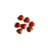 Red Jasper Double Buff Heart Both Side Polished AAA Grade Size 12 MM 50 Pcs Weight 291 Cts