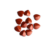 Red Jasper Heart Single Bevel Both Side Polished AAA Grade Size 12 MM 50 Pcs Weight 184 Cts