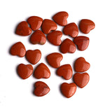 Red Jasper Double Buff Heart Top Half Drilled Both Side Polished AAA Grade Size 14 MM Lot Of 35 Pcs Weight 216 Cts