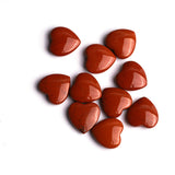 Red Jasper Double Buff Heart Both Side Polished AAA Grade Size 18 MM Lot Of 10 Pcs Weight 138 Cts