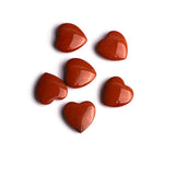 Red Jasper Double Buff Heart Both Side Polished AAA Grade Size 18 MM Lot Of 10 Pcs Weight 138 Cts