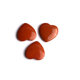 Red Jasper Double Buff Heart Top Half Drilled Both Side Polished AAA Grade Size 25 MM Lot Of 8 Pcs Weight 213 Cts