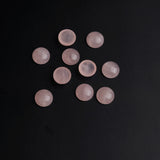 Rose Quartz Round Cabochon AAA Grade Both Side Polished Size 12 mm 20 Pcs Weight 108 Cts