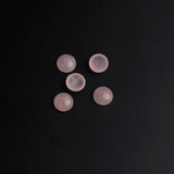 Rose Quartz Round Cabochon AAA Grade Both Side Polished Size 12 mm 20 Pcs Weight 108 Cts