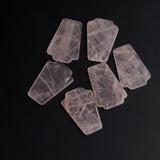 Rose Quartz Fancy Shape Flat Top Straight Side (FTSS) AA Grade Both Side Polished Size 20x30x3 mm 10 Pcs Weight 174 Cts