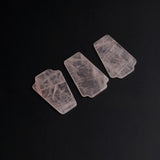 Rose Quartz Fancy Shape Flat Top Straight Side (FTSS) AA Grade Both Side Polished Size 20x30x3 mm 10 Pcs Weight 174 Cts