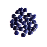 Sodalite Heart Double Buff Straight Drilled Both Side Polished AAA Grade Size 10 mm Lot Of 50 Pcs Weight 108 Cts