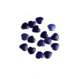 Sodalite Heart Double Buff Straight Drilled Both Side Polished AAA Grade Size 10 mm Lot Of 50 Pcs Weight 108 Cts