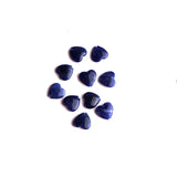 Sodalite Heart Double Buff Straight Drilled Both Side Polished AAA Grade Size 10 mm Lot Of 50 Pcs Weight 108 Cts