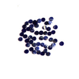 Sodalite Round Flat Top Straight Side (FTSS) Both Side Polished AAA Grade Size 5 MM Lot Of 180 Pcs Weight 72 Cts