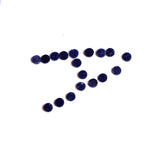 Sodalite Round Flat Top Straight Side (FTSS) Both Side Polished AAA Grade Size 6 MM 100 Pcs Weight 67 Cts
