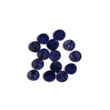 Sodalite Round Carved Buttons Both Side Polished AAA Grade Size 11x11x3 MM 20 Pcs Weight 60 Cts