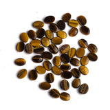 Tiger Eye Oval Single Bevel Buff Top (SBBT) AAA Grade Both Side Polished Size 6x8 mm 100 Pcs Weight 94 Cts