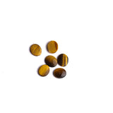 Tiger Eye Oval Single Bevel Buff Top (SBBT) AAA Grade Both Side Polished Size 10x12 mm 50 Pcs Weight 134 Cts