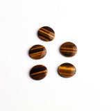 Tiger Eye Oval Single Bevel Buff Top (SBBT) AAA Grade Both Side Polished Size 12x14 mm 30 Pcs Weight 139 Cts